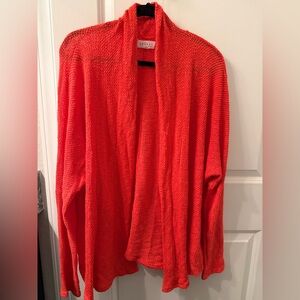 Velvet by Graham & Spencer Women's Coral Red Cardigan